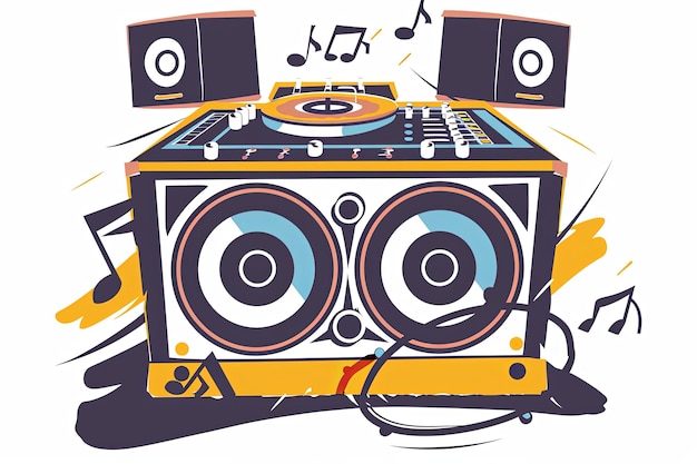 Groove night party on it dancing party 70s seventies music vector illustration