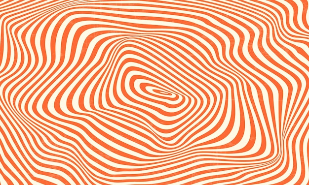 groovy 70s background wavy lines vector illustration