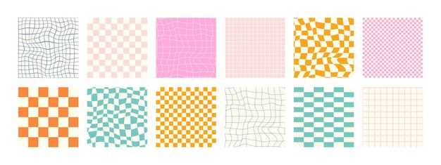 Groovy checkered patterns
