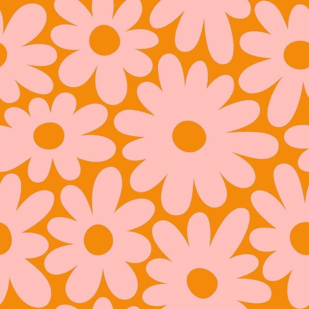 Hippie Groovy Flower Background Graphic by Lazy Sun · Creative Fabrica