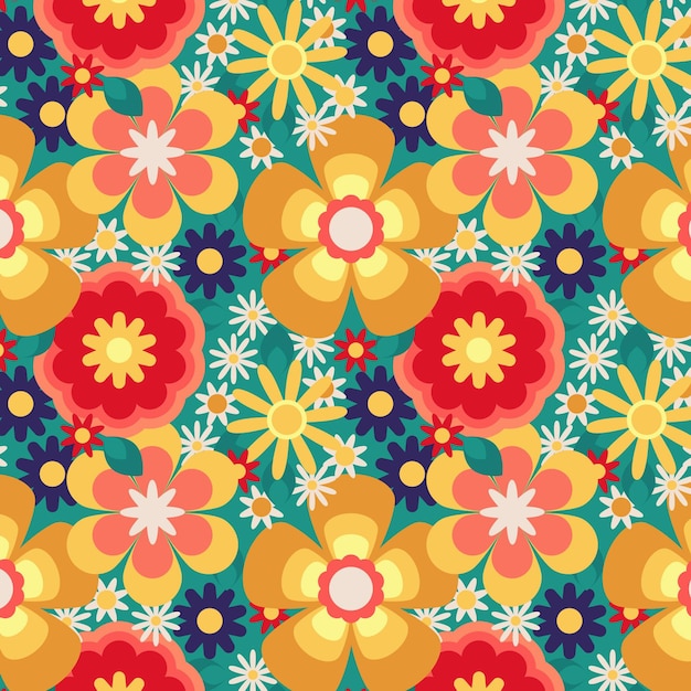 Groovy floral pattern