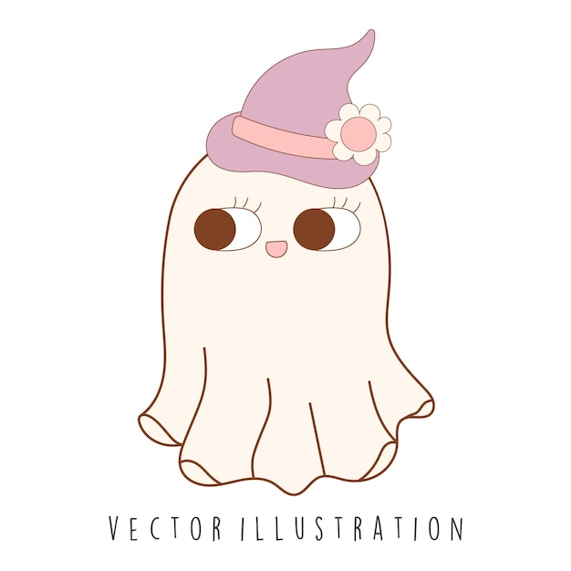 Vector groovy ghost