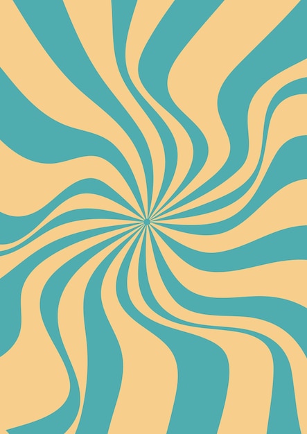 Groovy hippie 70s achtergronden Waves swirl twirl patroon Gedraaide en vervormde vector textuur in trendy retro psychedelische stijl Candy ijs zomer