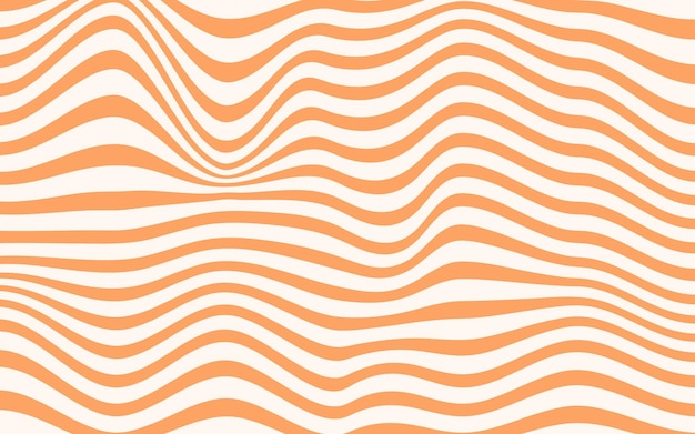 Groovy hippie 70s backgrounds Waves pattern in retro psychedelic style