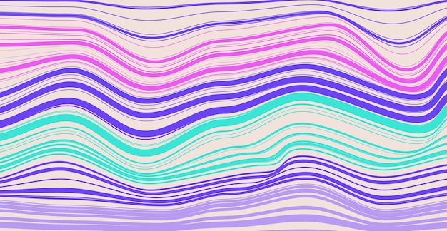 groovy hippy 70s abstraact striped line background