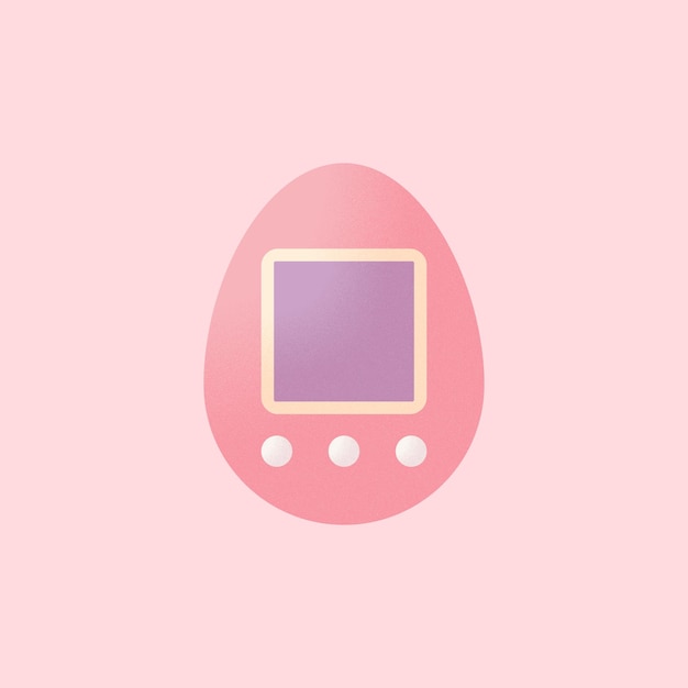Groovy item cute characters Pink game boy sticker