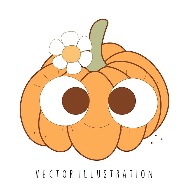 Vector groovy pompoen