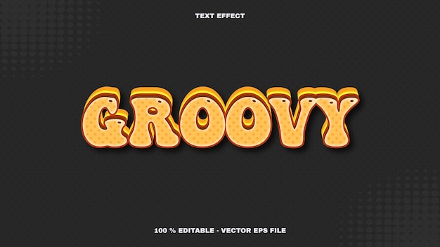 Vector groovy teksteffect