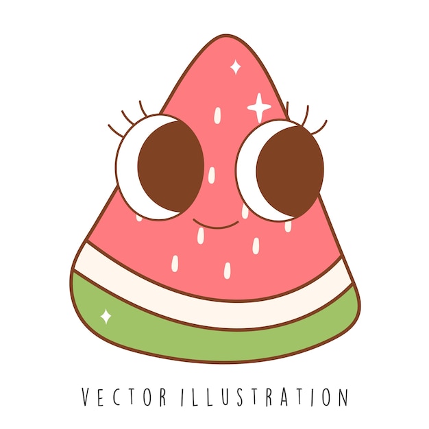 Vector groovy watermelon