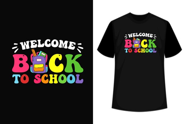 Groovy Welcome Back To School First Day of School Teachers Students TShirt