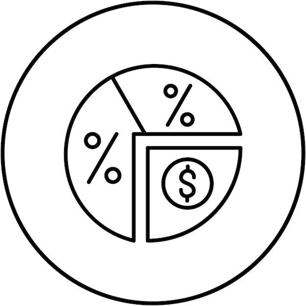 Gross margin icon vector image can be used for accounting