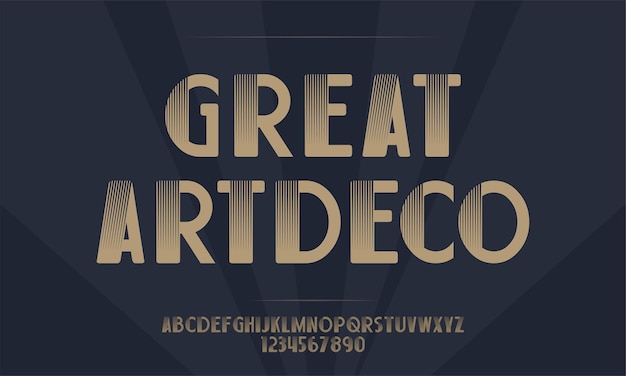 Grote artdeco zeer elegantie en luxe stijl lettertype voor evenementen promoties logo's banners monogram