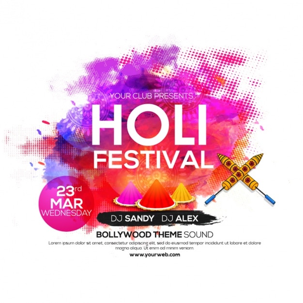 Grote holi festival brochure