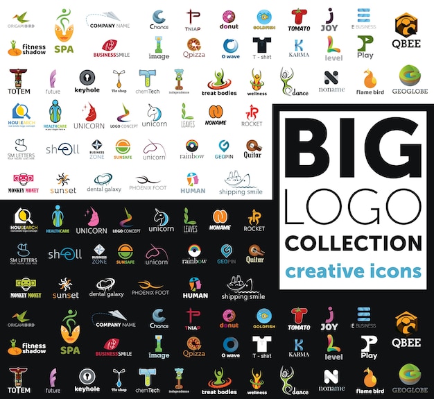 Vector grote logo-collectie