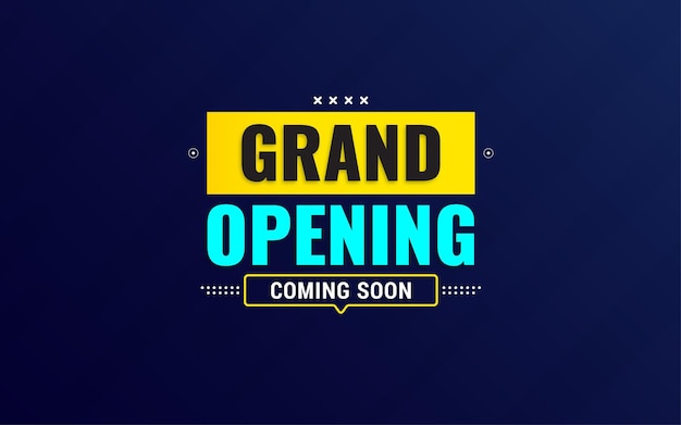 Grote opening verkoop poster verkoop banner ontwerp sjabloon met 3D bewerkbare tekst effect