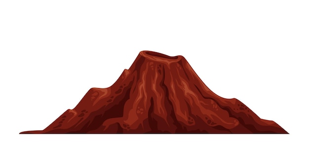 Grote oude vulkaanberg