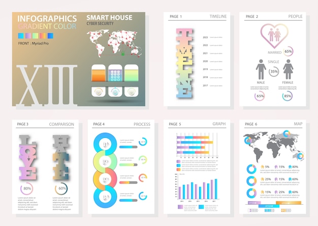 Grote reeks van infographic