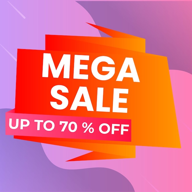 Grote verkoop Banner sjabloon Flat Design 50 korting aanbod op kleur achtergrond