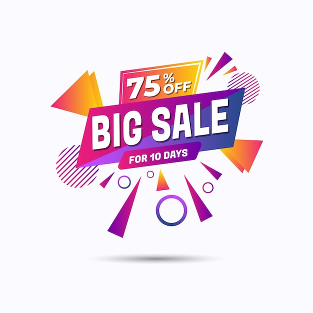 grote verkoop moderne Banner ontwerp sjabloon vector ontwerp