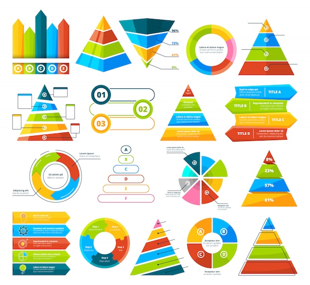 Vector grote verzameling infographic elementen