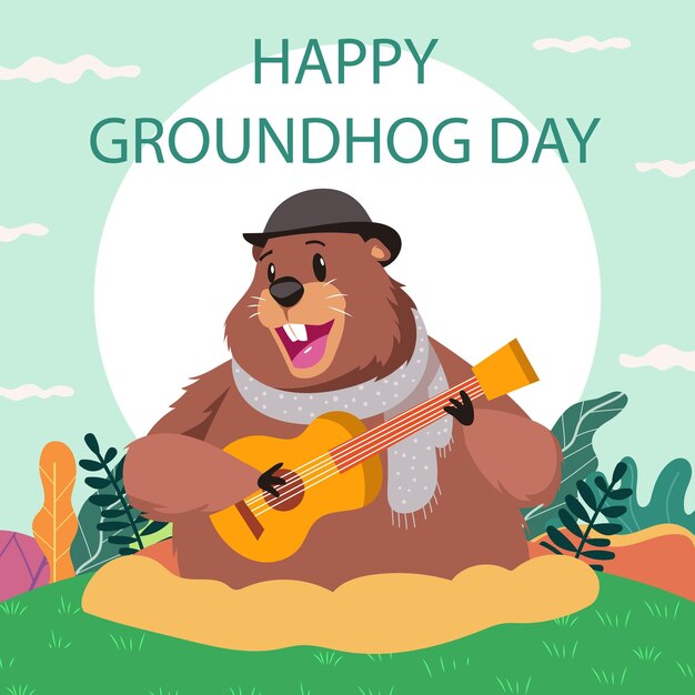 Ground hog day card