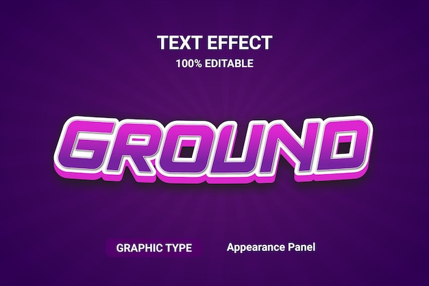 ground text effect