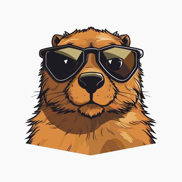 Vector groundhog vector illustration