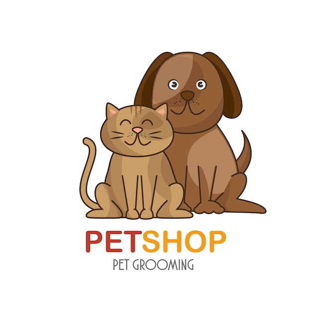Group animals pet shop