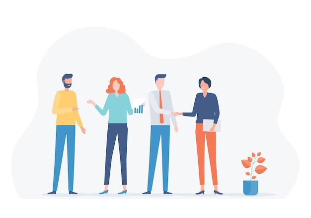 Group business people team meeting concept