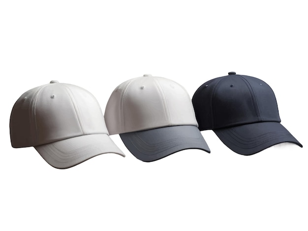 Vector group of the colorful fashion caps