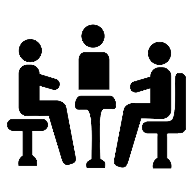 Vector group discution icon