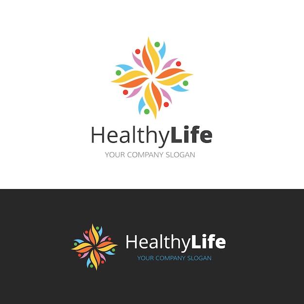 Group health logo template