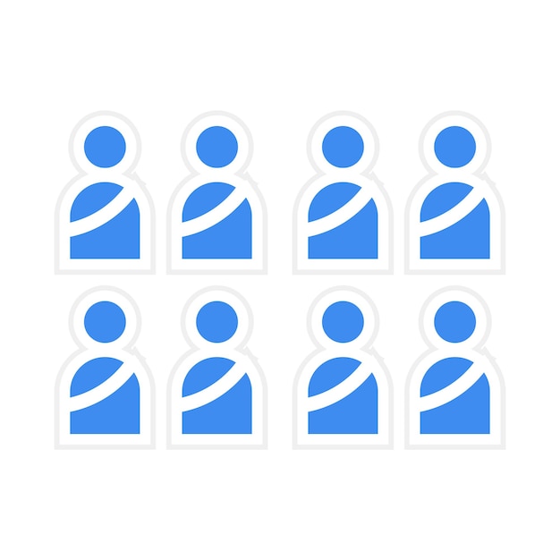 Group icon vector image Can be used for Hajj Pilgrimage