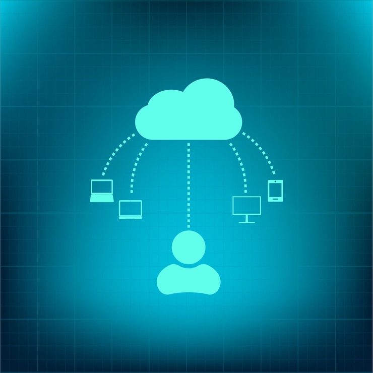 Vector group of people communication network business symbol vector icon