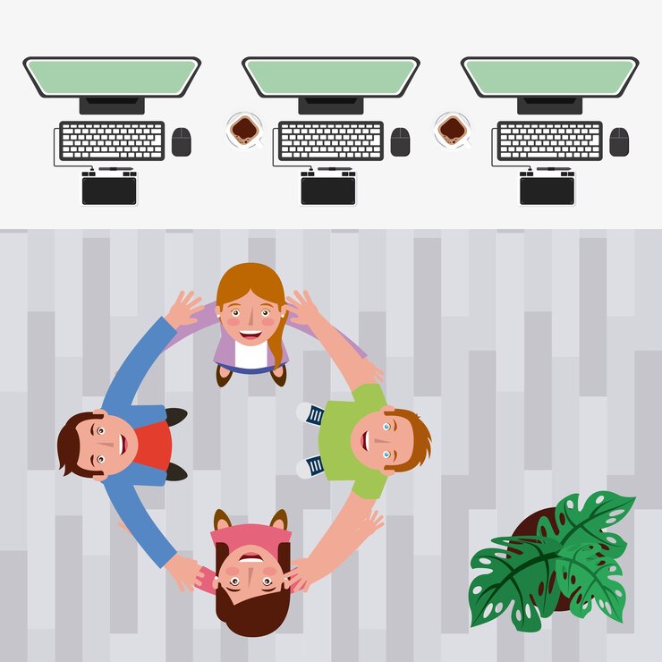 Vector group of people designers 