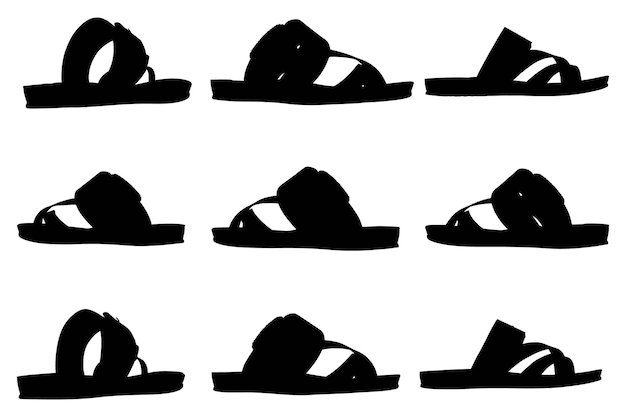 Group of Shoes Silhouettes