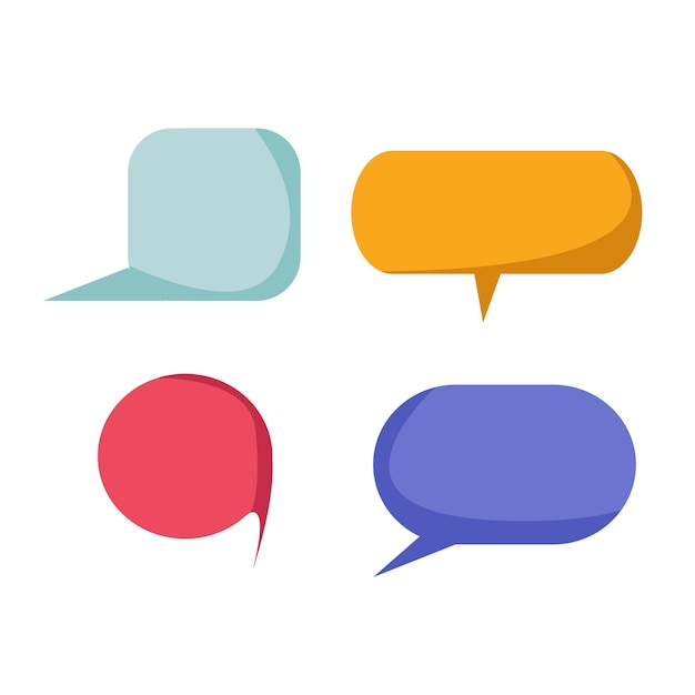 Group of speech bubbles