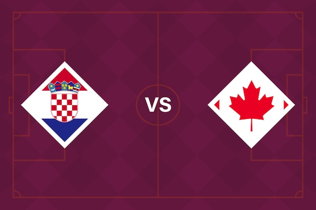 Group stage matches Croatia vs Canada Template