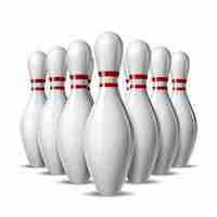 Vector group of ten bowling pins