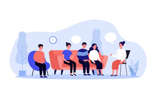group therapy conversation