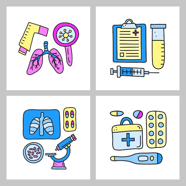 Vector groups of doodle tuberculosis items