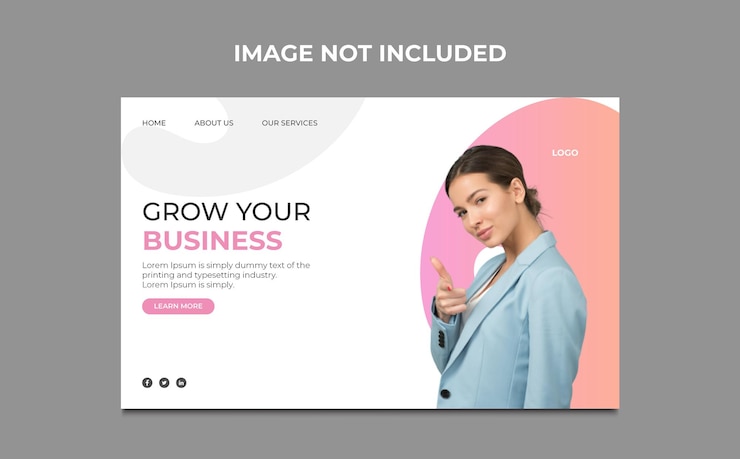 あなたのビジネスのランディングページとウェブサイトのテンプレートデザインを成長させる