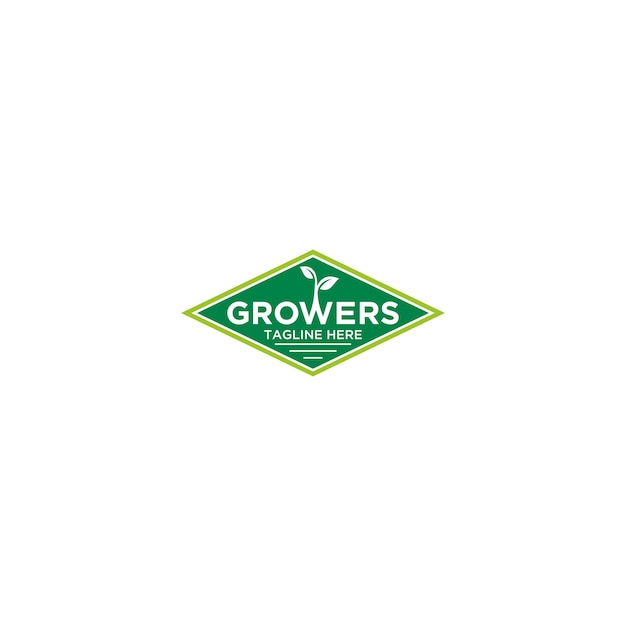 Growers natural logo sign design