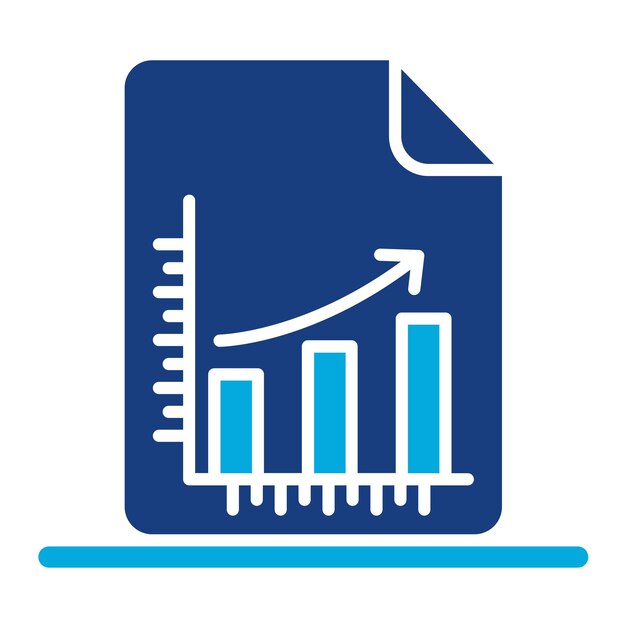 Growing Data Duotone Illustration