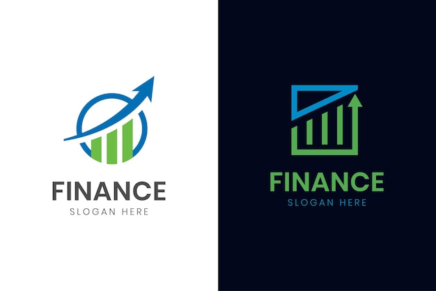 Дизайн логотипа со стрелкой роста для финансирования инвестиций в строительство инвестиционного шаблона логотипа