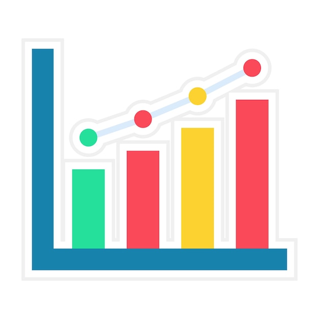 Икона векторной изображения диаграммы роста может быть использована для бизнеса