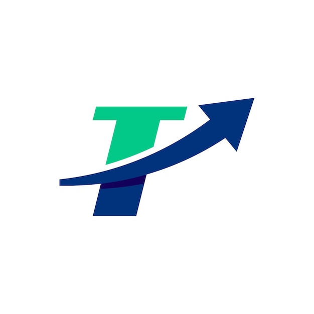 Growth Investment Logo Letter T