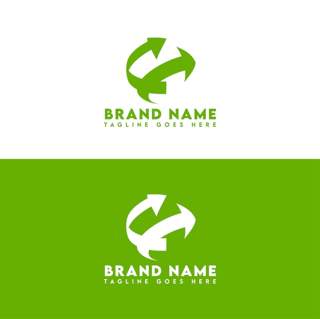 Логотип роста, абстрактный логотип, минималистский и бизнес-дизайн логотипа в векторном шаблоне