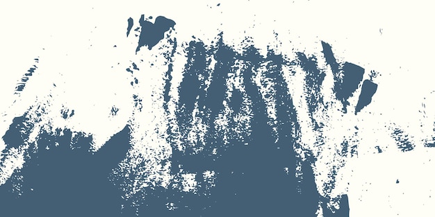 Grunge achtergrond met blauwe penseelstreek met de hand getekende korrelige textuur vintage sjabloon voor ontwerp oud