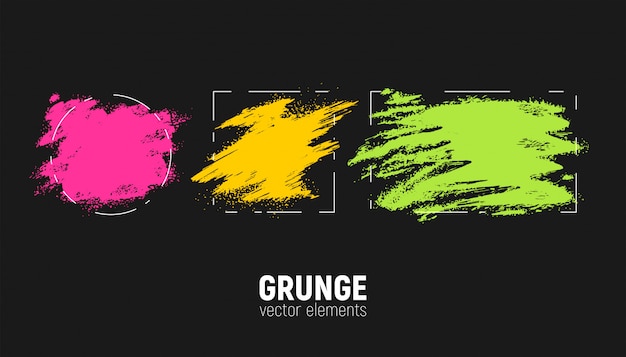 Vector grunge achtergronden instellen